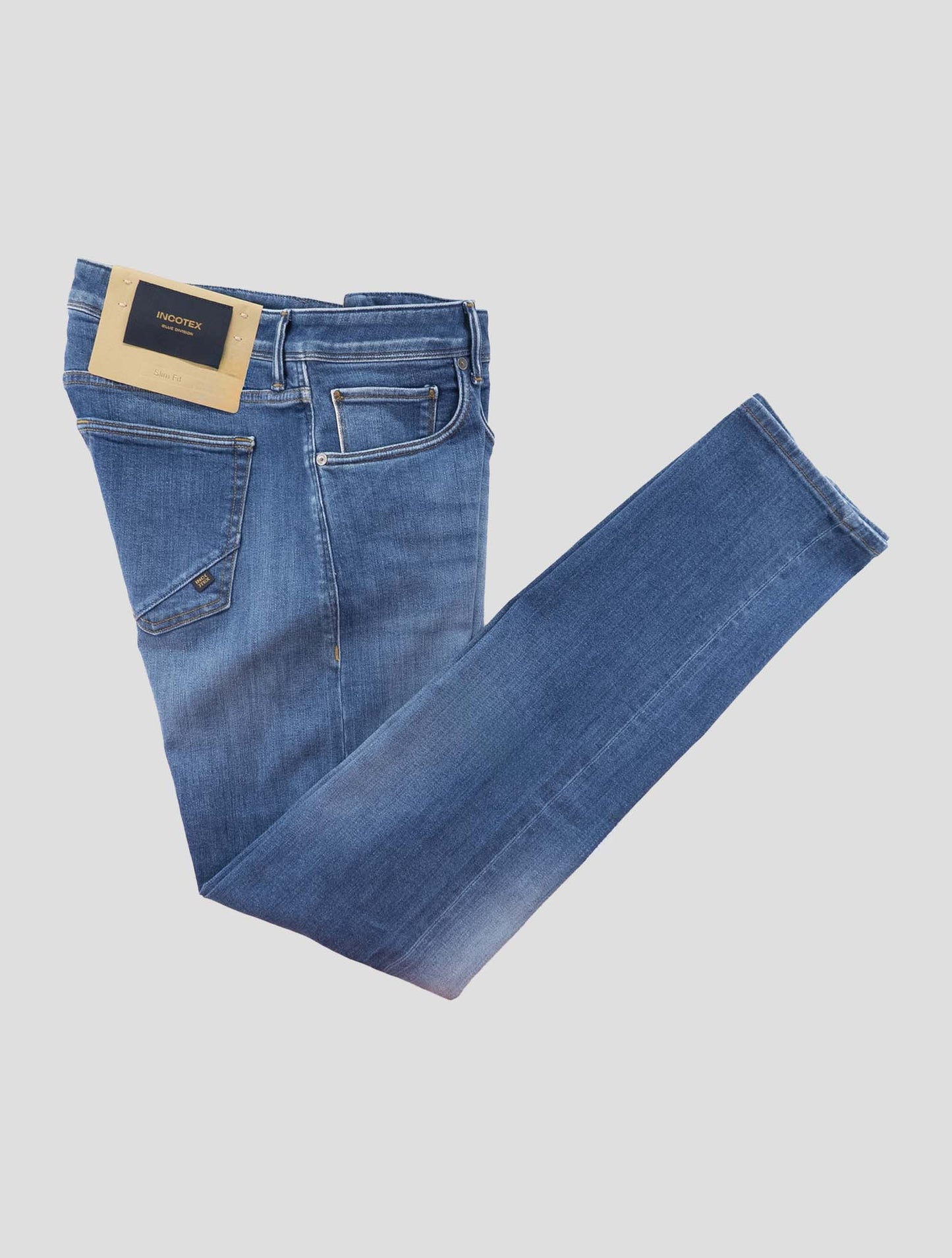 Incotex Blue Cotton Els Ea Jeans