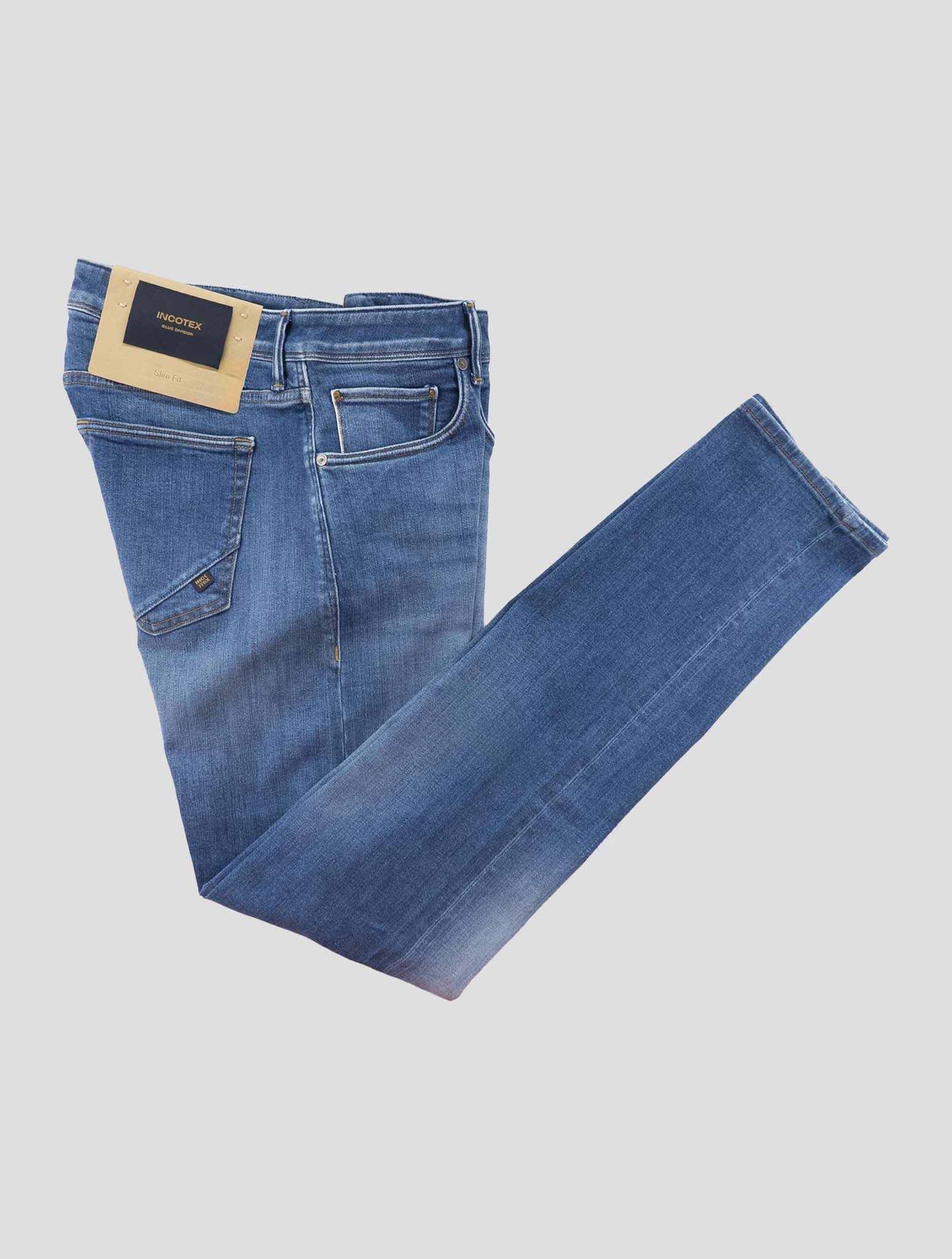 Incotex Blue Cotton Els Ea Jeans