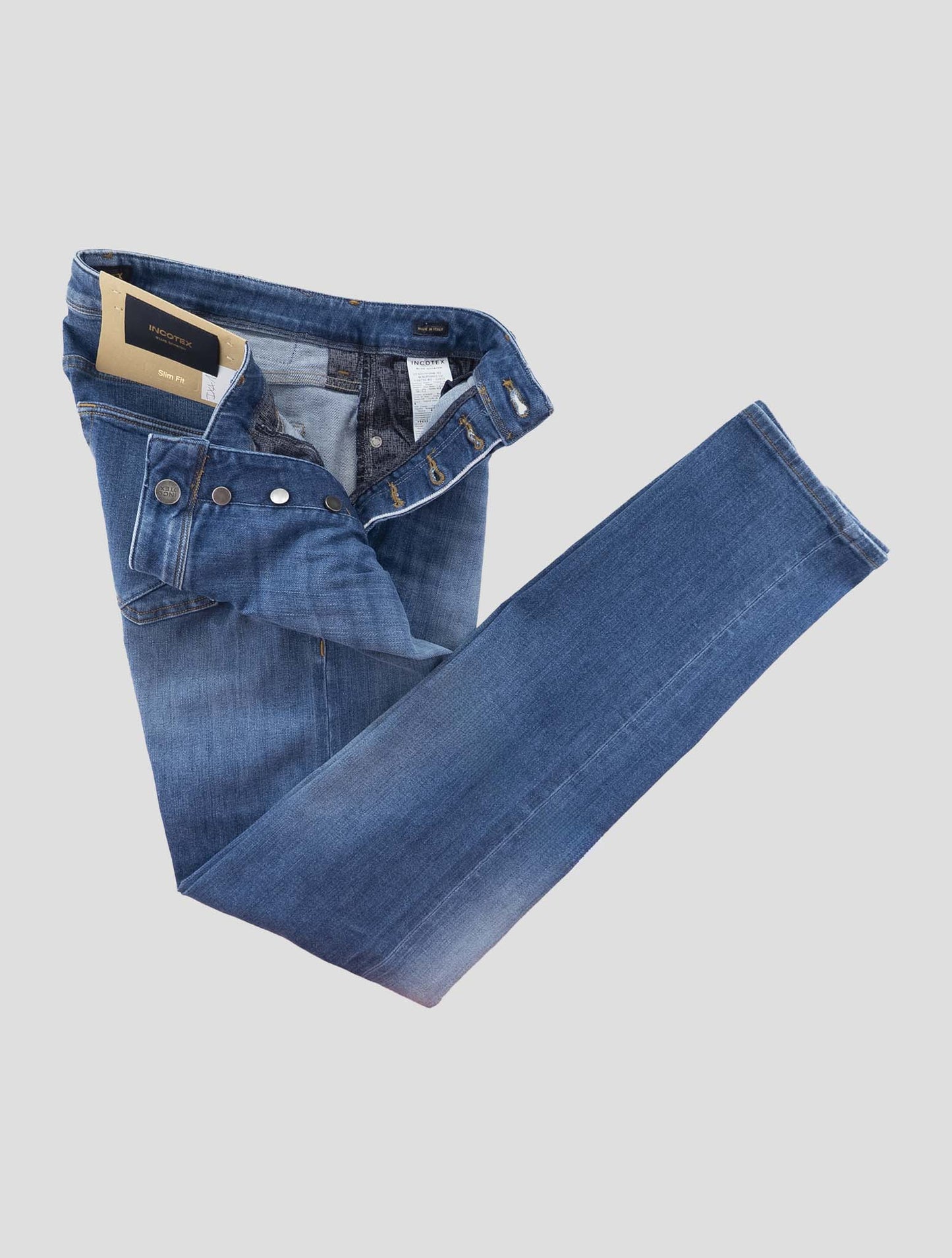 Incotex Blue Cotton Els Ea Jeans