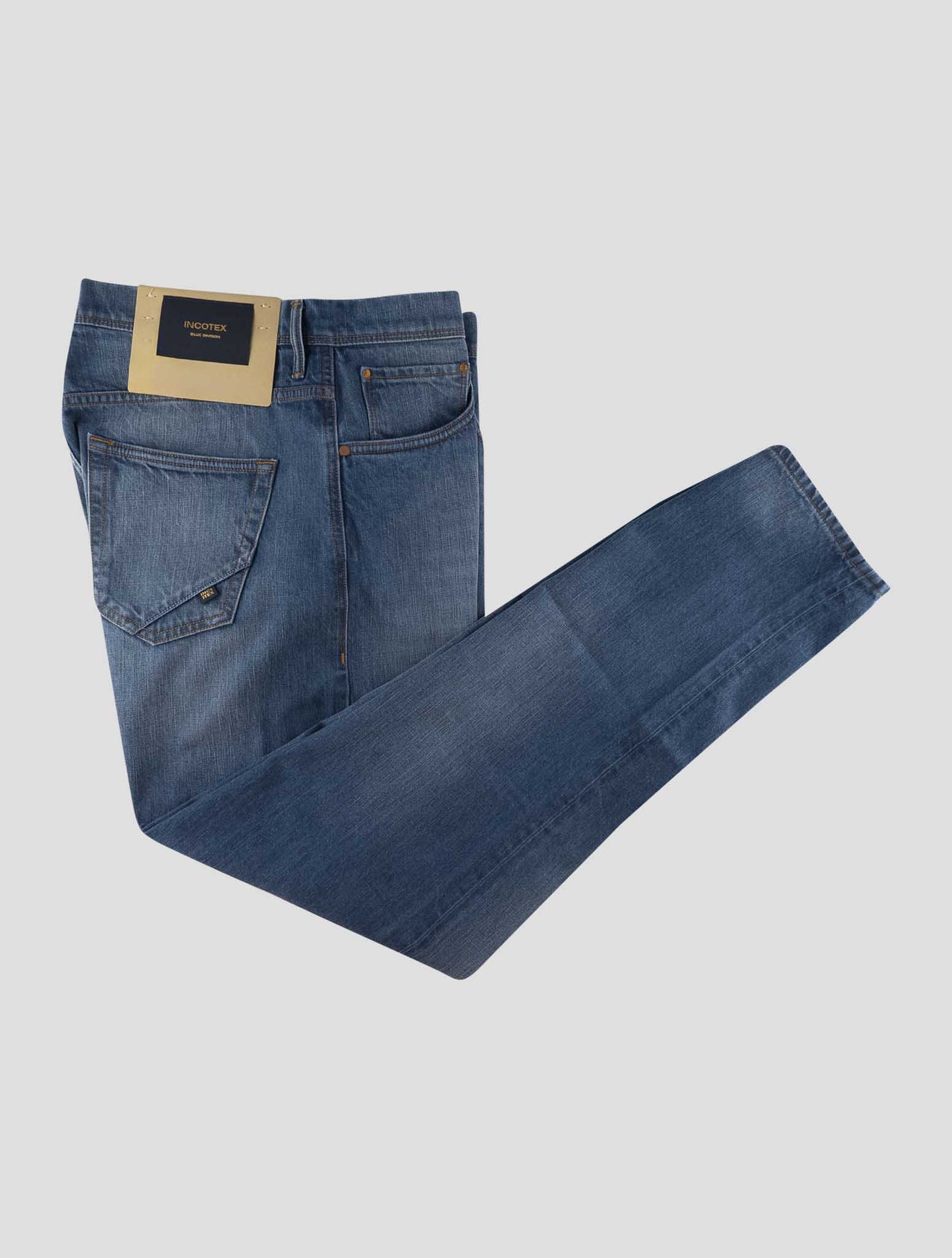 Incotex Blue Cotton Jeans