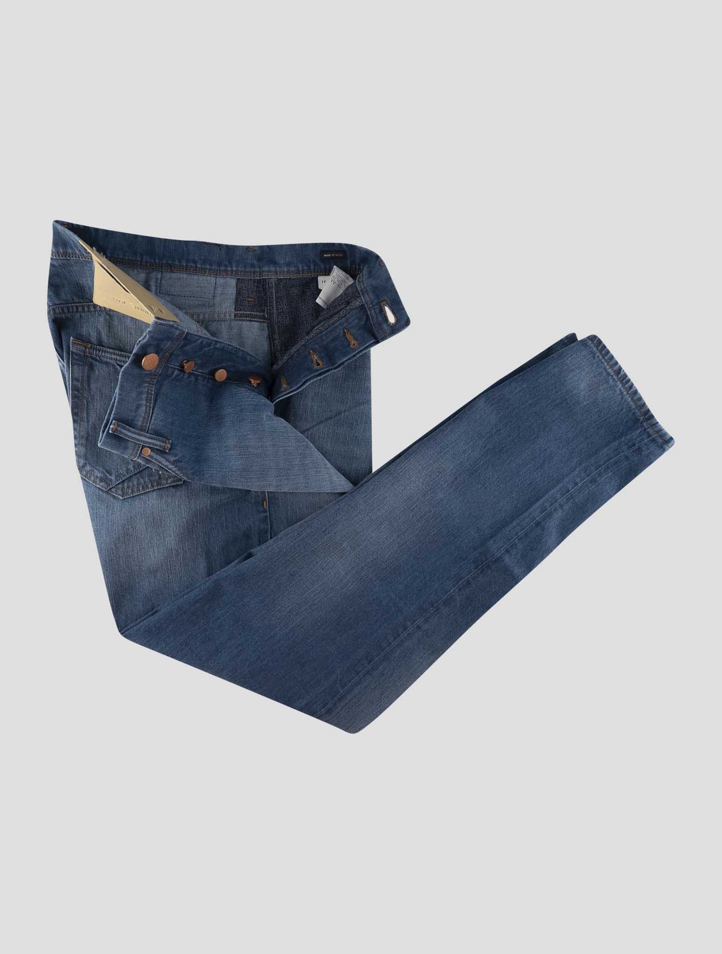 Incotex Blue Cotton Jeans