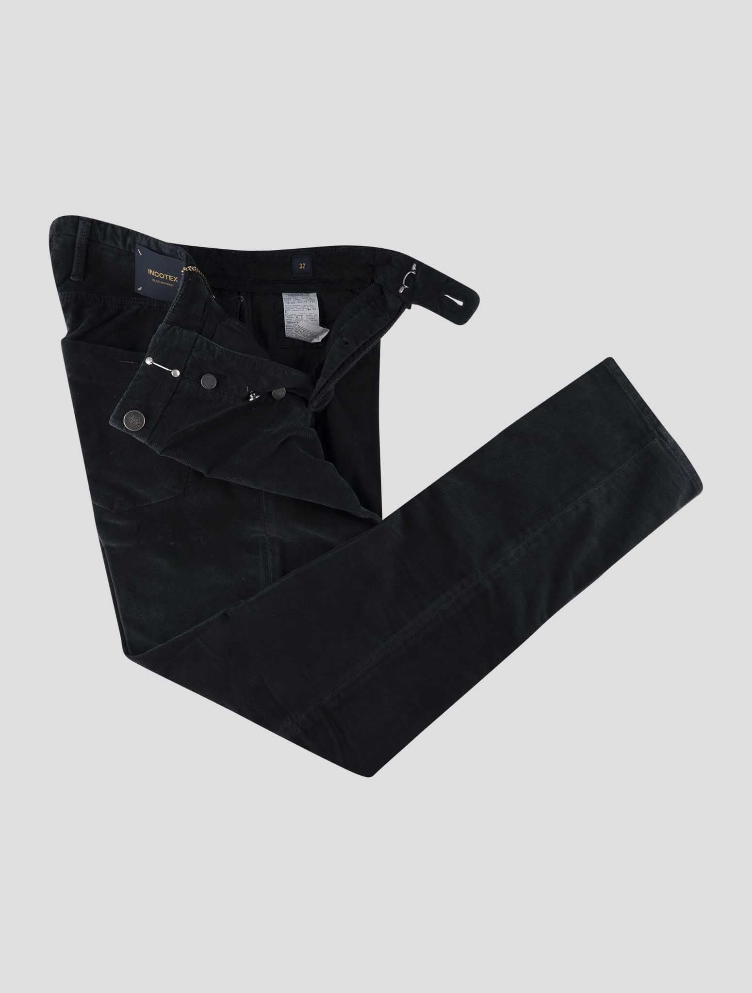 Incotex Black Cotton Ea Jeans