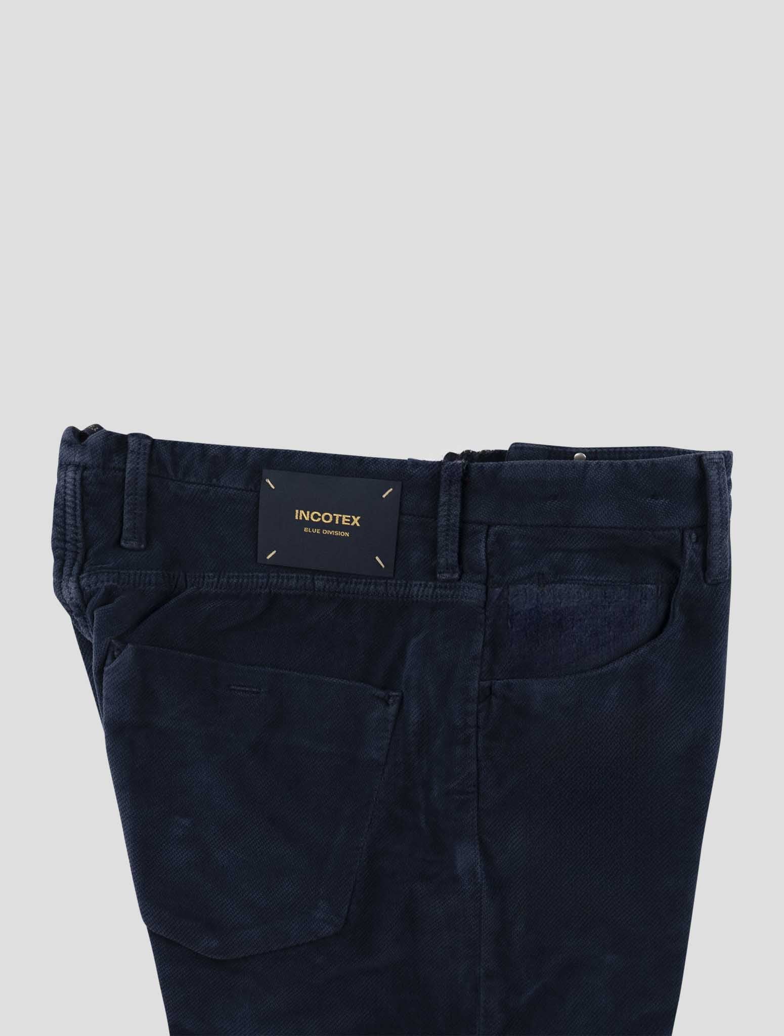 Incotex Blue Navy Cotton Ea Jeans