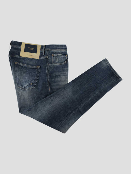 Incotex Blue Cotton Jeans