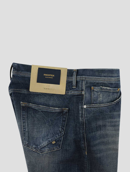 Incotex Blue Cotton Jeans