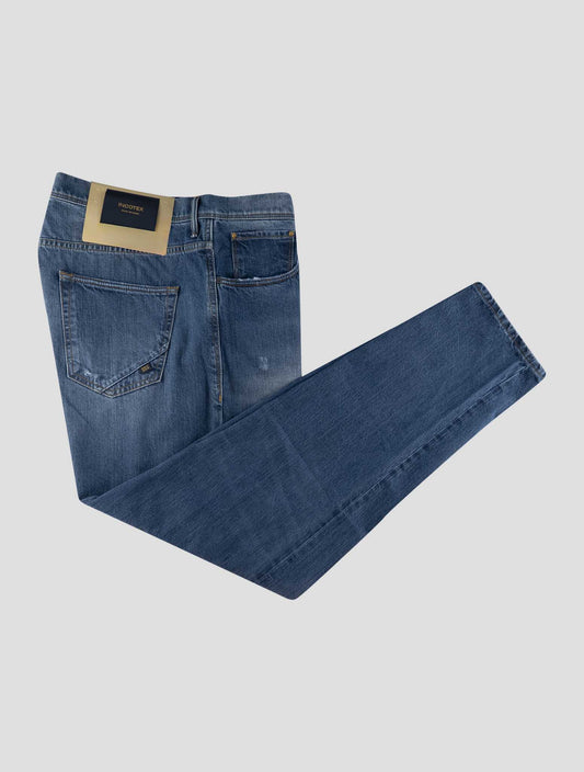 Incotex Blue Cotton Jeans