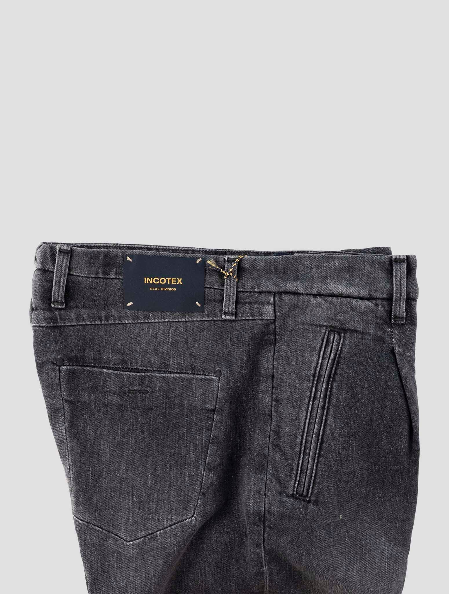 Incotex Gray Cotton Ea Jeans
