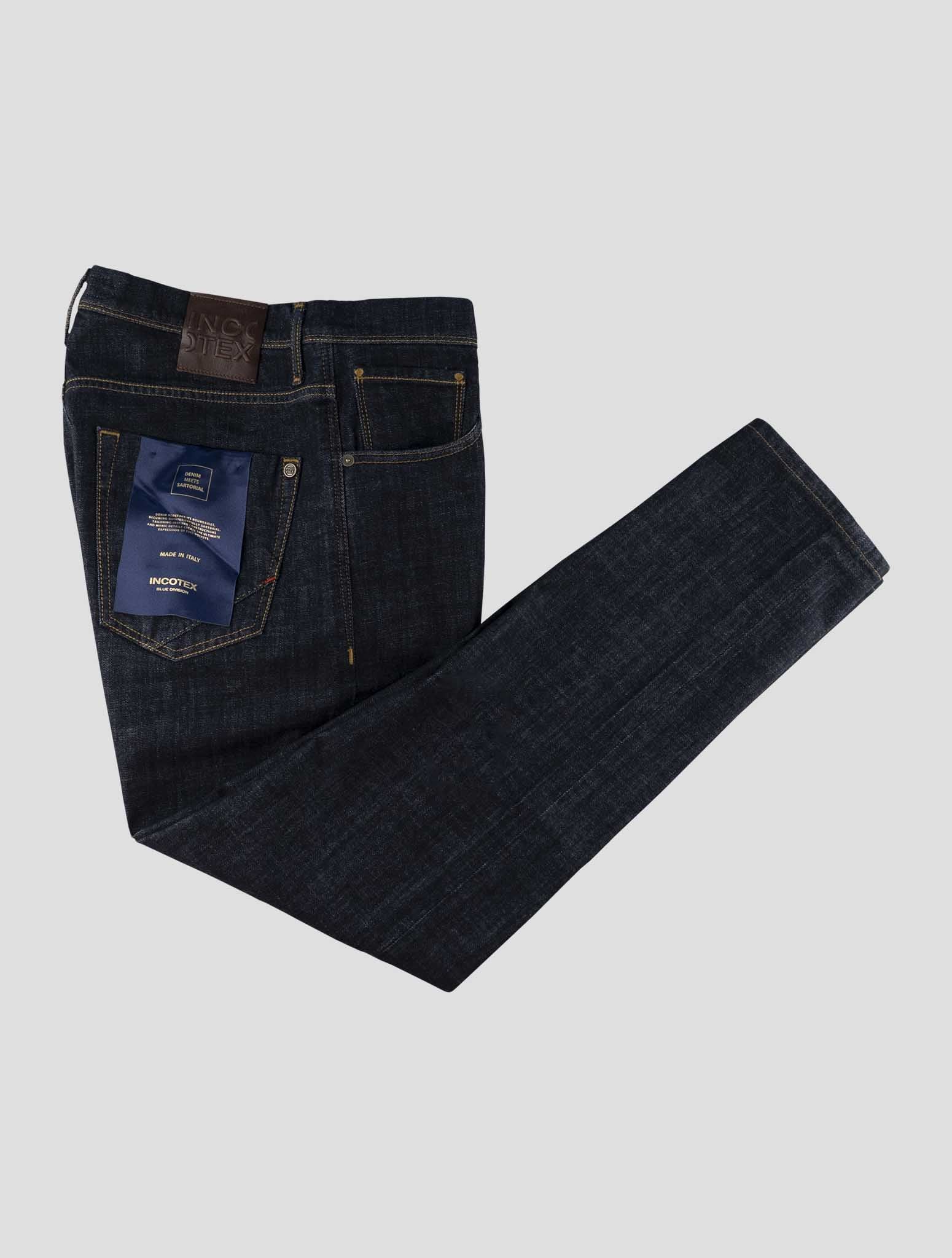 Incotex Dark Blue Cotton Ea Jeans