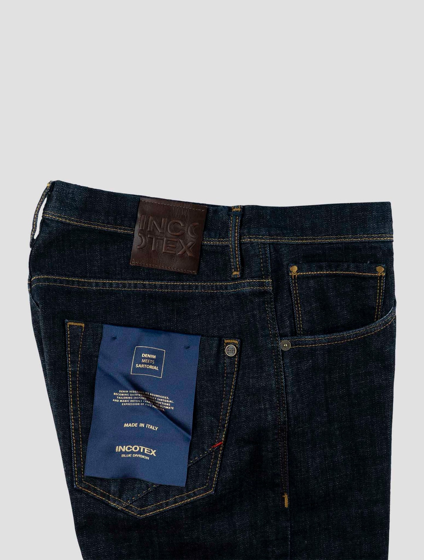 Incotex Dark Blue Cotton Ea Jeans