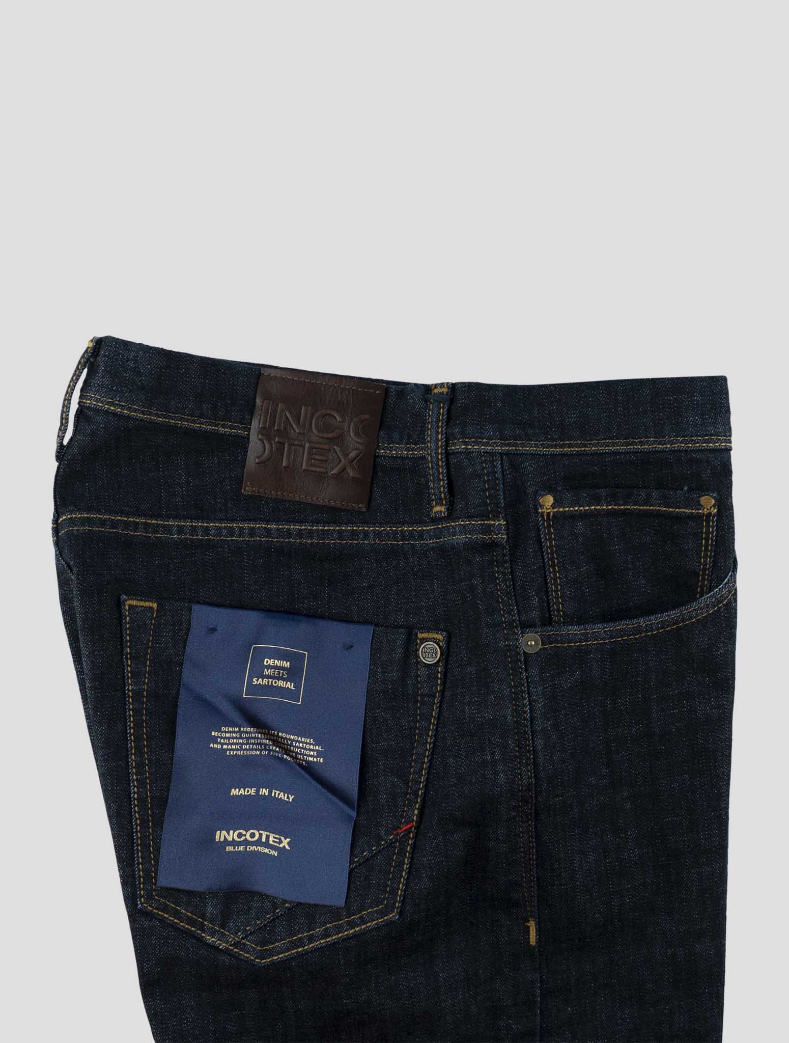Incotex Dark Blue Cotton Ea Jeans