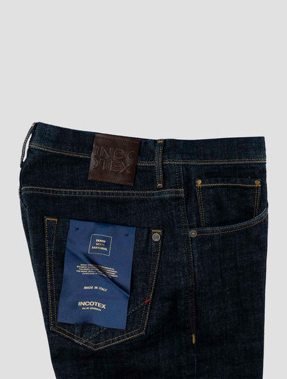 Incotex Dark Blue Cotton Ea Jeans