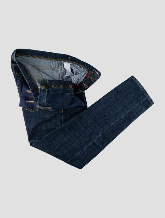 Incotex Dark Blue Cotton Ea Jeans