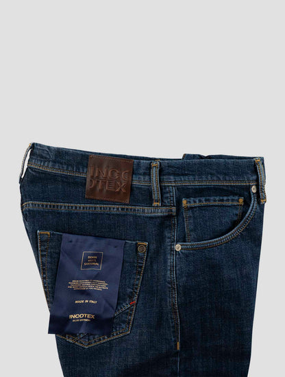 Incotex Dark Blue Cotton Ea Jeans