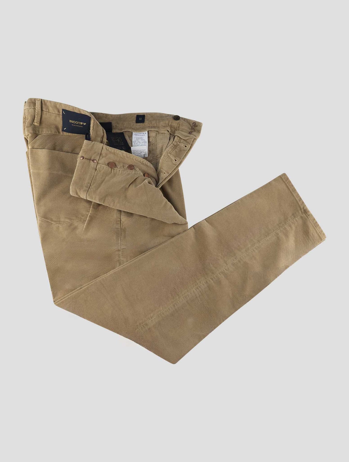 Incotex Beige Cotton Ea Pants