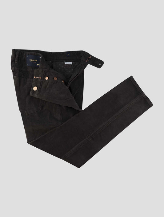 Incotex Brown Cotton Ea Velvet Jeans