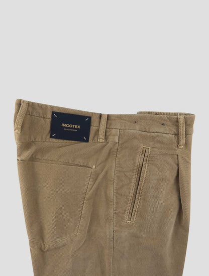 Incotex Beige Cotton Ea Velvet Pants