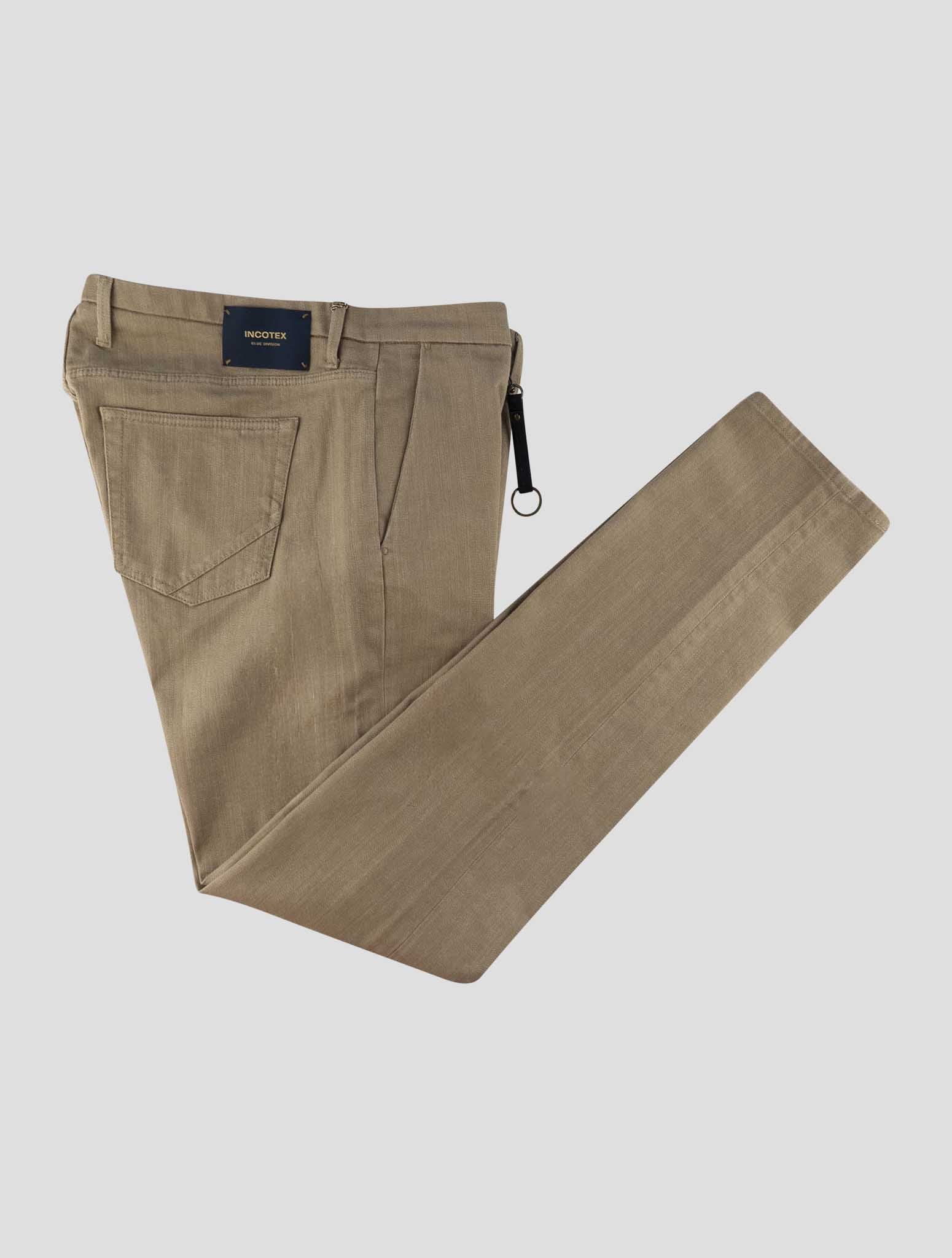 Incotex Beige Cotton Pl Pants