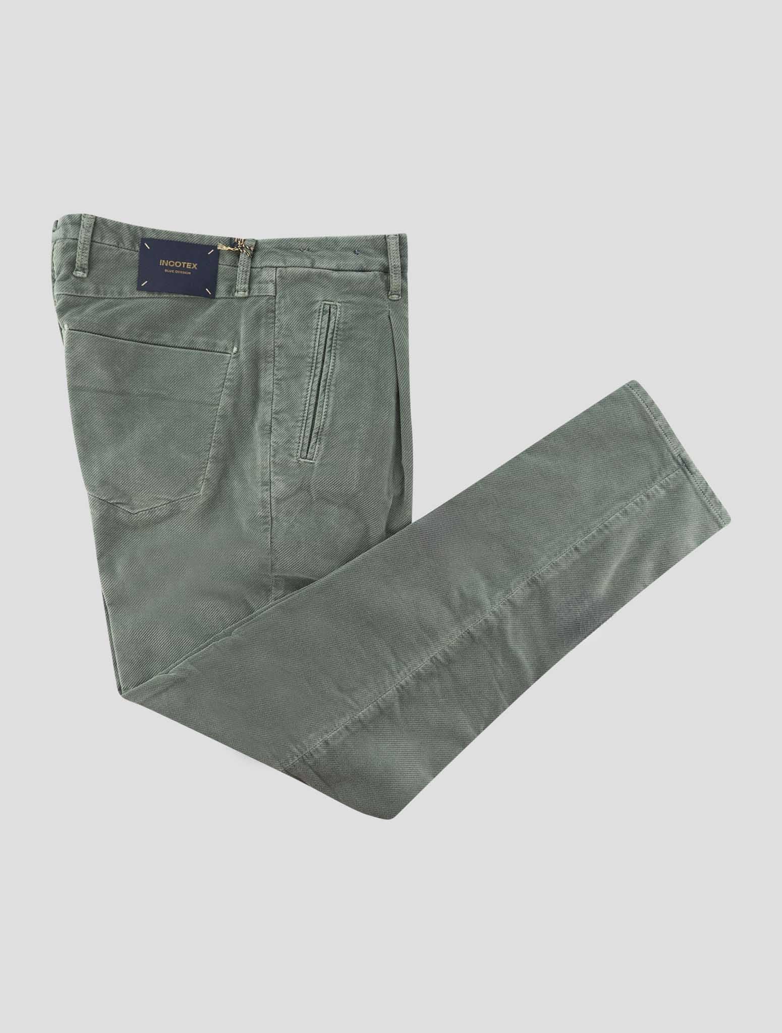 Incotex Green Cotton Ea Pants