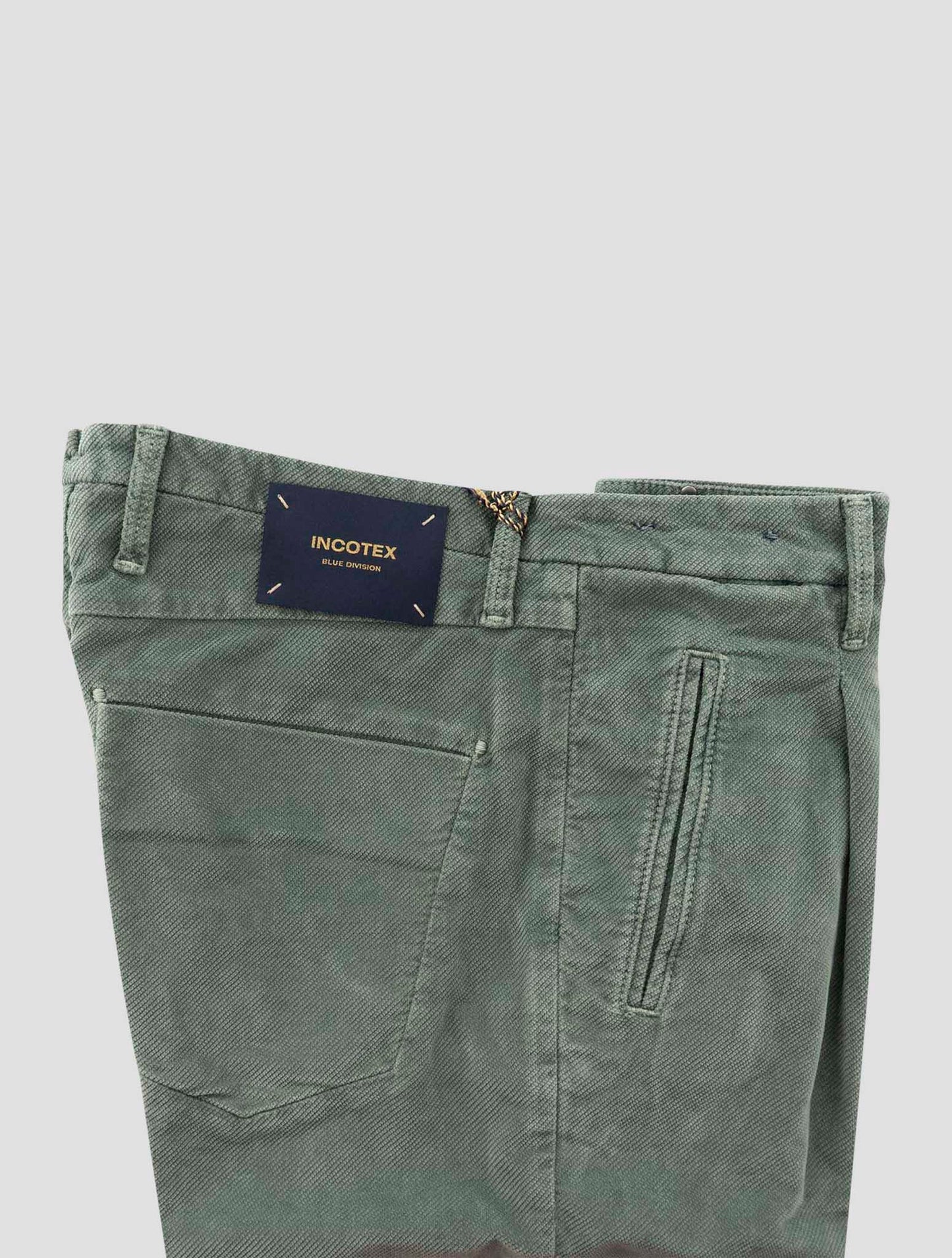 Incotex Green Cotton Ea Pants