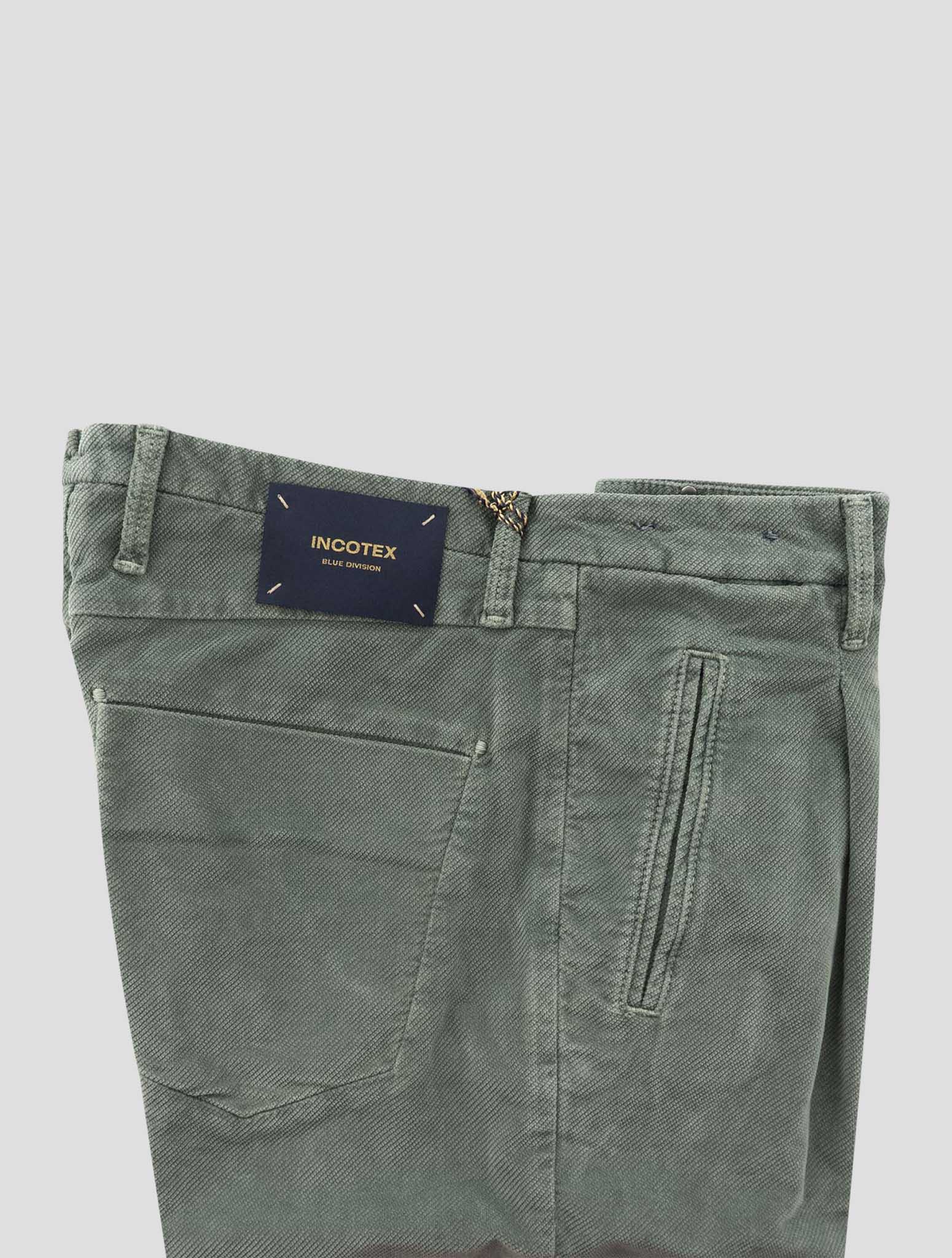 Incotex Green Cotton Ea Pants
