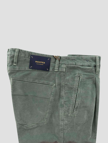 Incotex Green Cotton Ea Pants