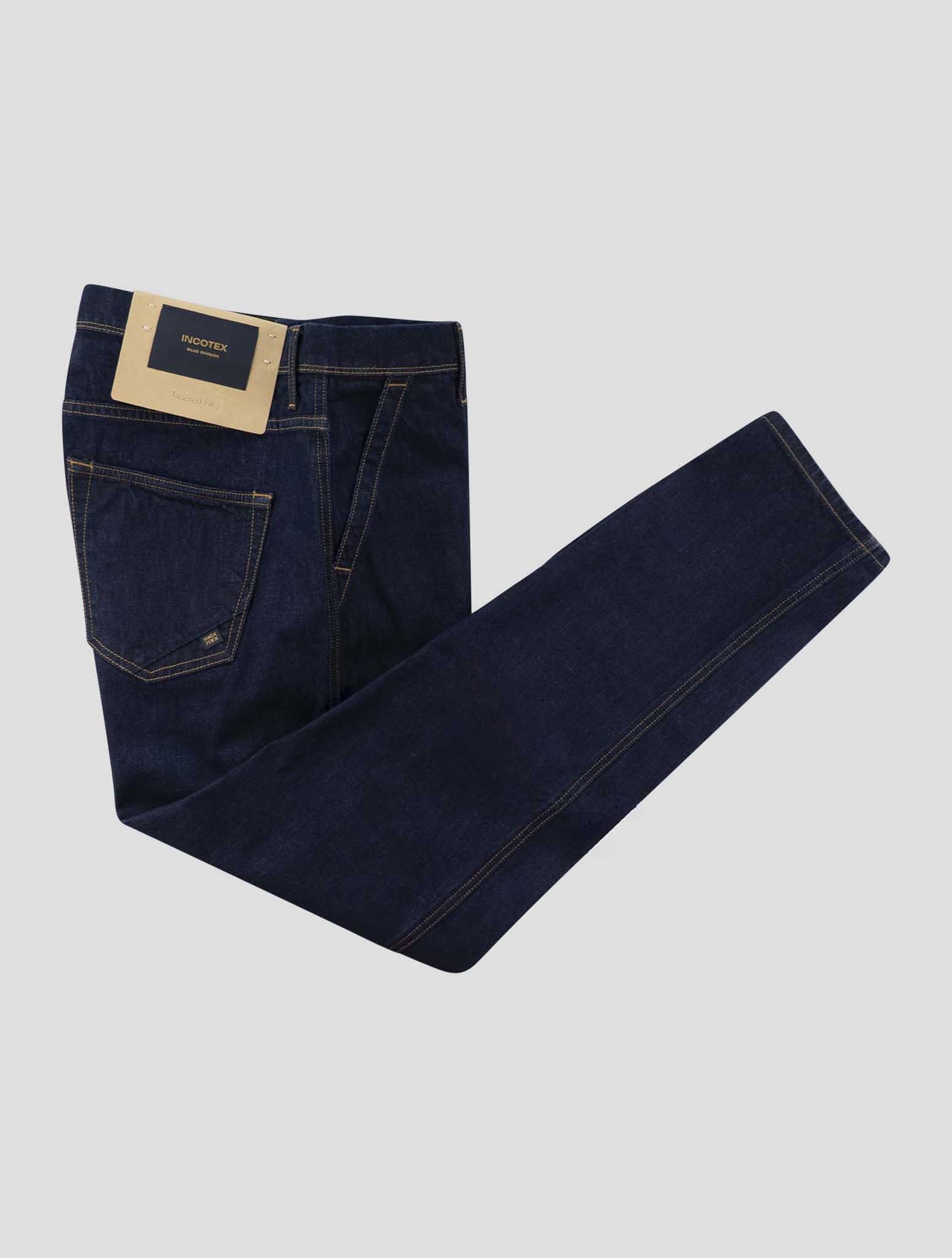 Incotex Blue Cotton Jeans