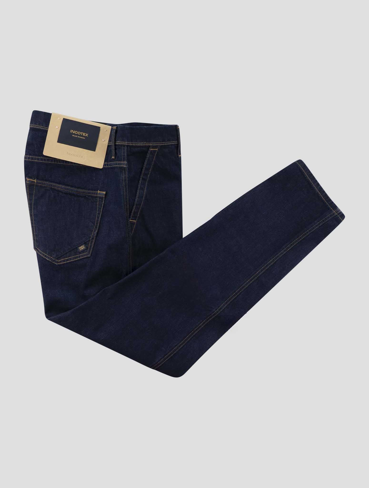 Incotex Blue Cotton Jeans