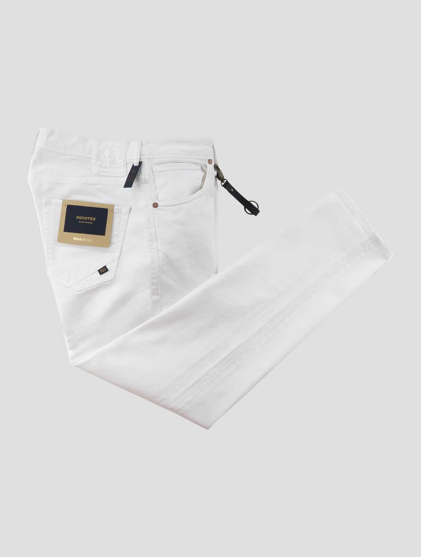 Incotex Whote Cotton Ea Jeans