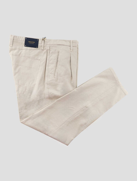 Incotex Beige Cotton Linen Ea Pants