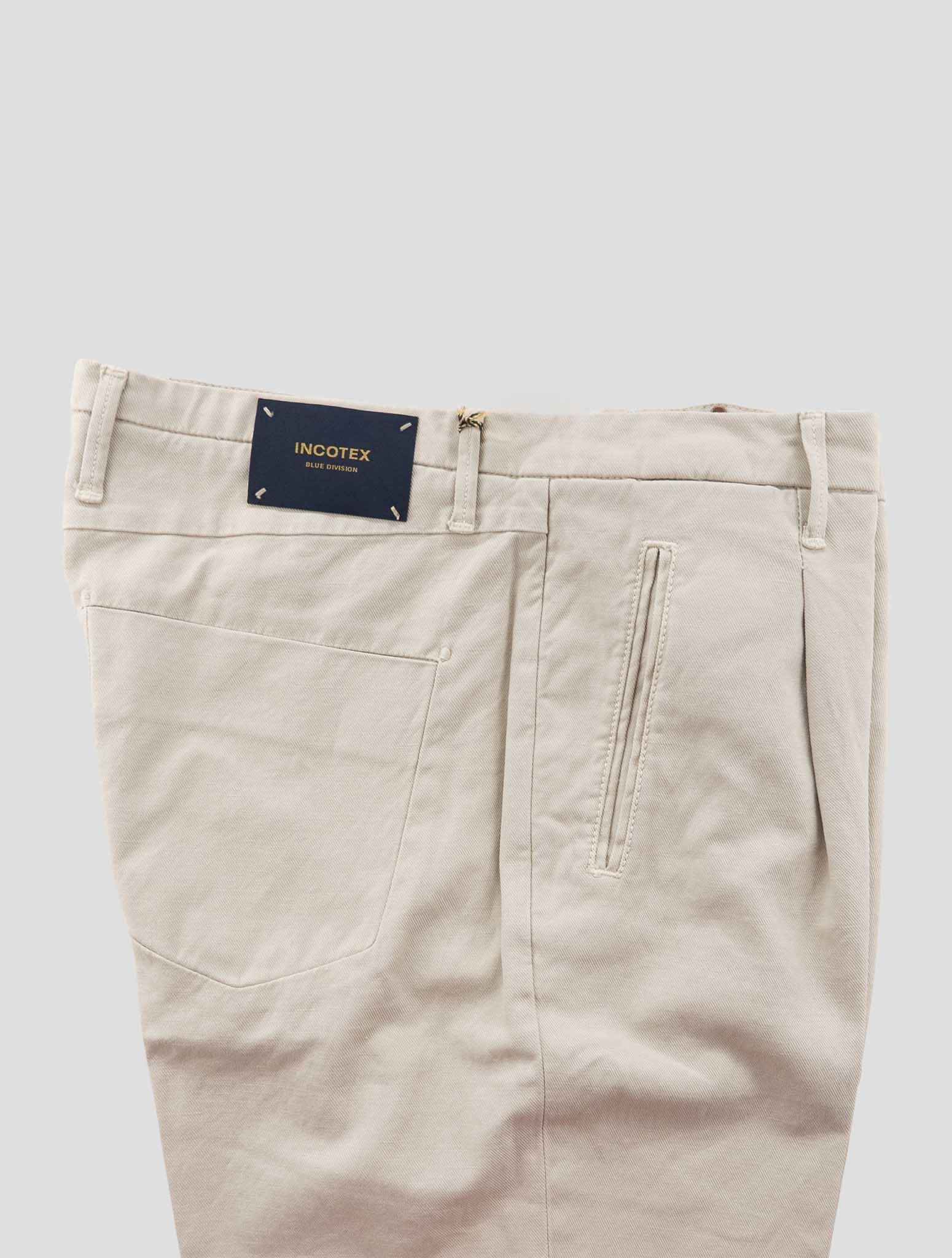 Incotex Beige Cotton Linen Ea Pants