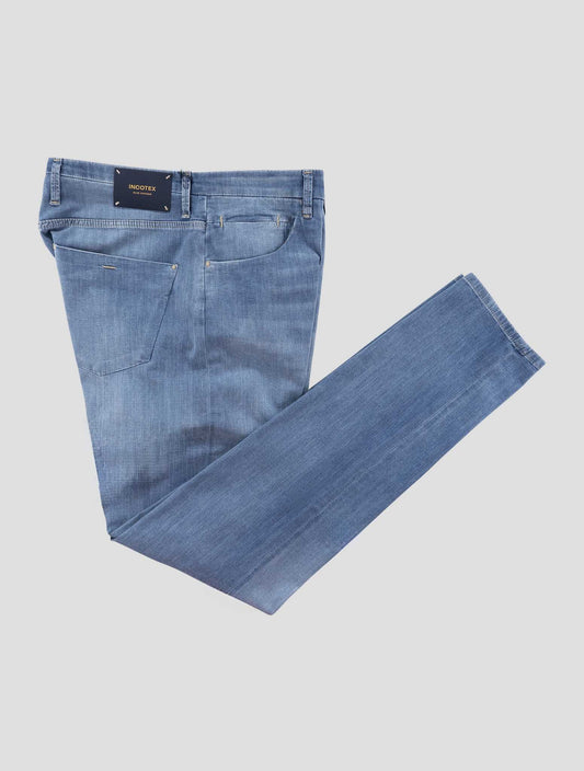 Incotex Blue Cotton Viscose Pl Ea Jeans