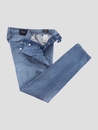 Incotex Blue Cotton Viscose Pl Ea Jeans