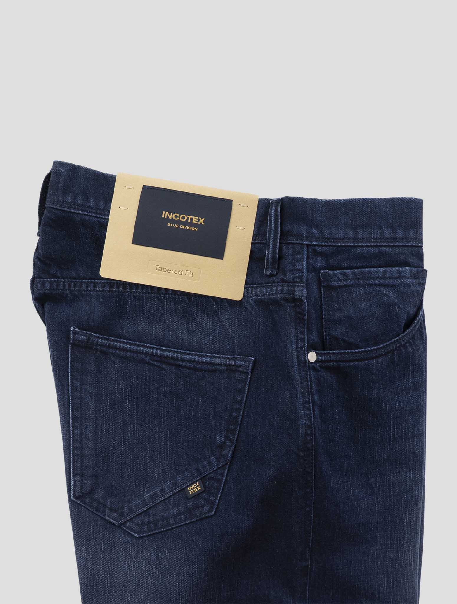 Incotex Blue Cotton Jeans