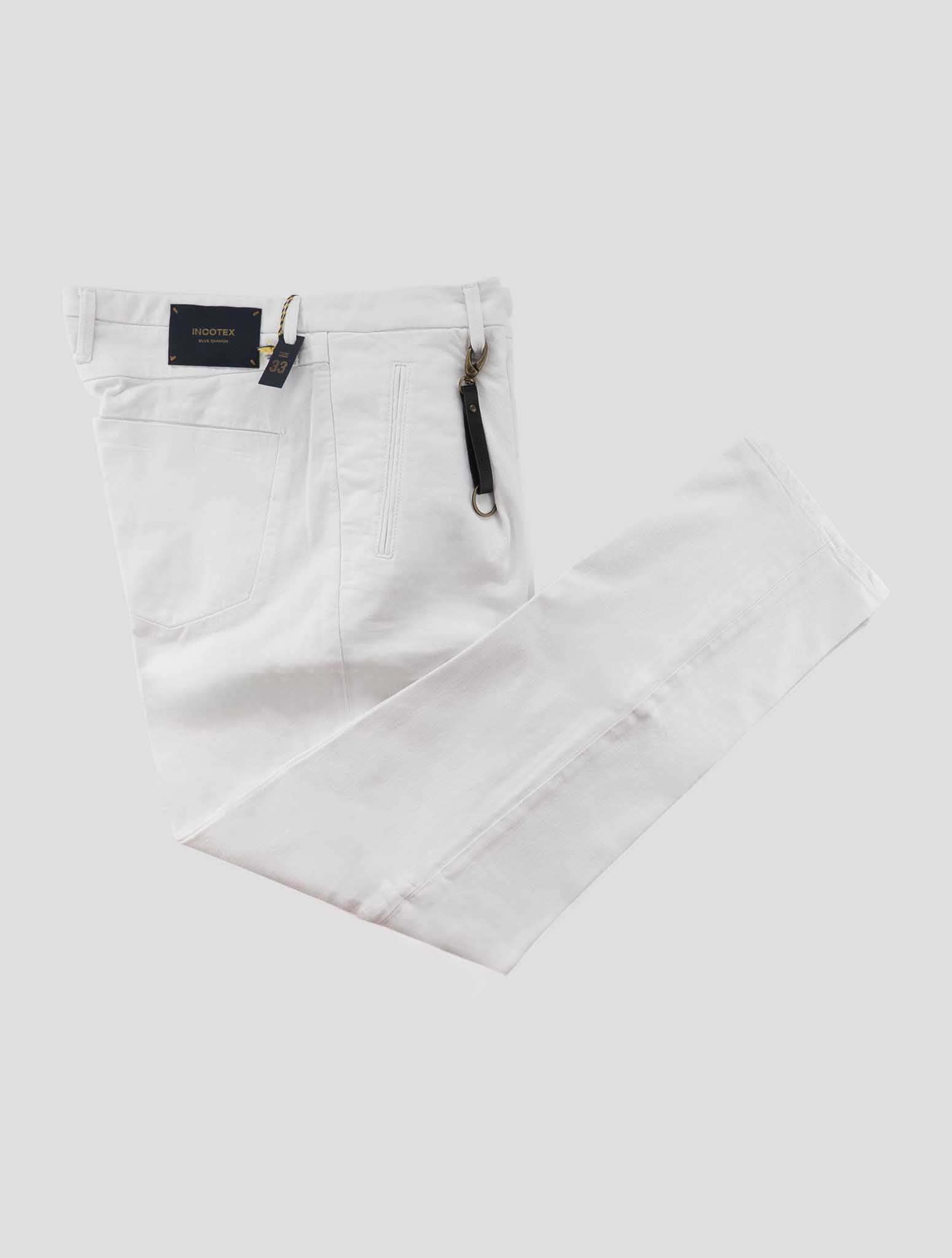Incotex White Cotton Ea Jeans