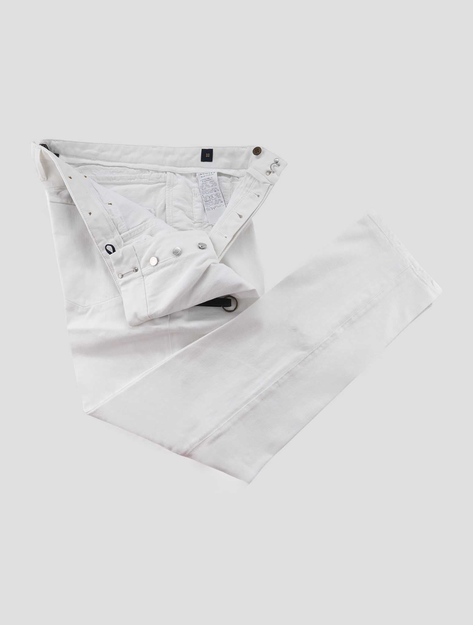 Incotex White Cotton Ea Jeans