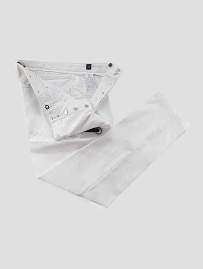 Incotex White Cotton Ea Jeans