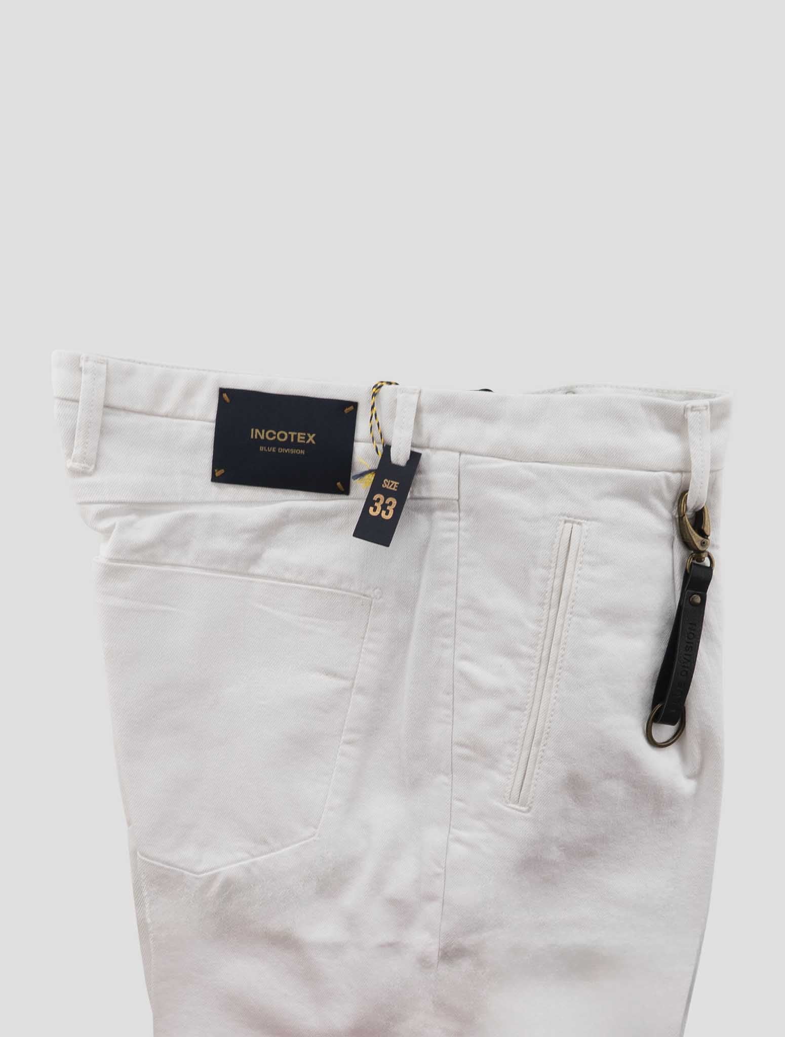 Incotex White Cotton Ea Jeans