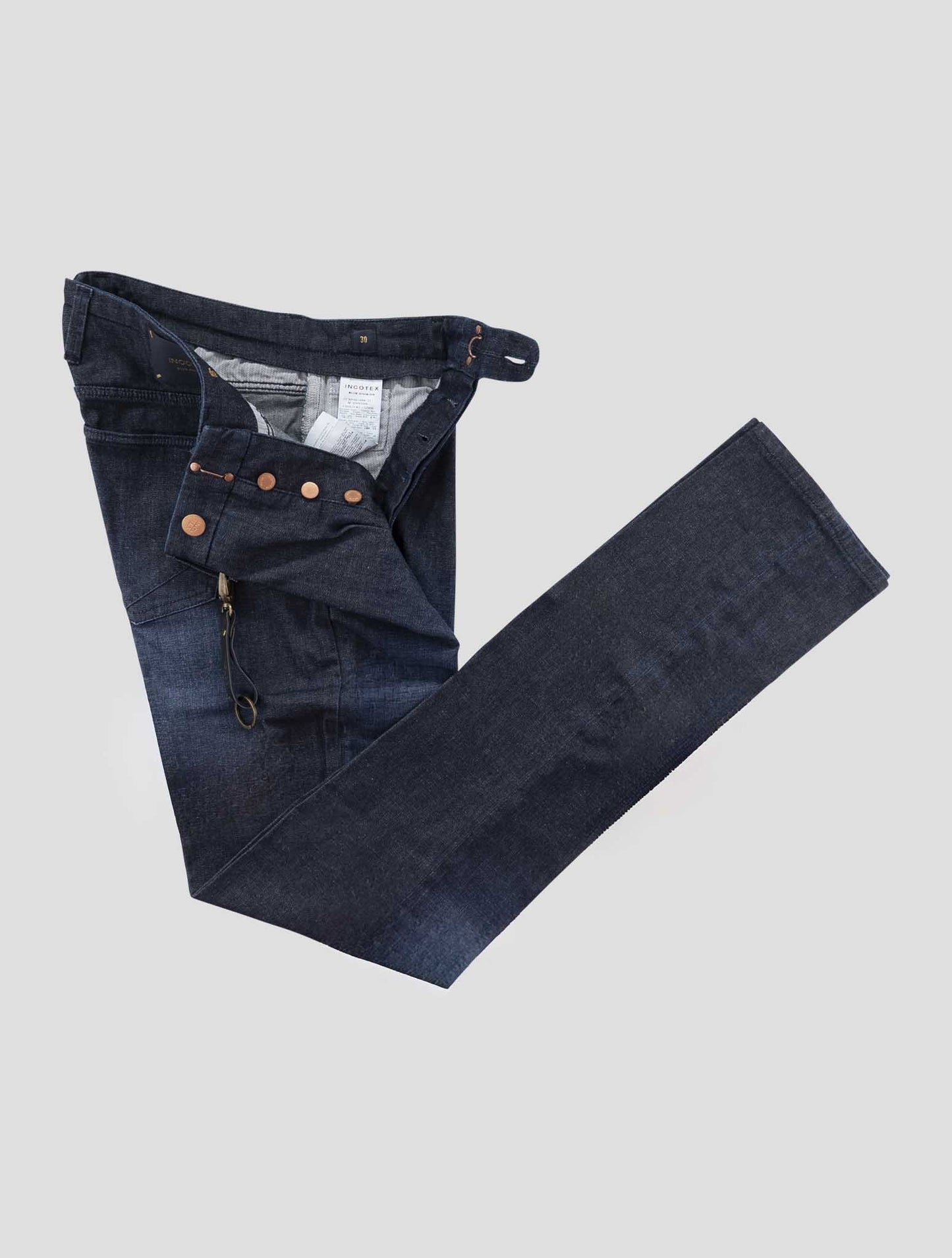 Incotex Dark Blue Cotton Ea Pants