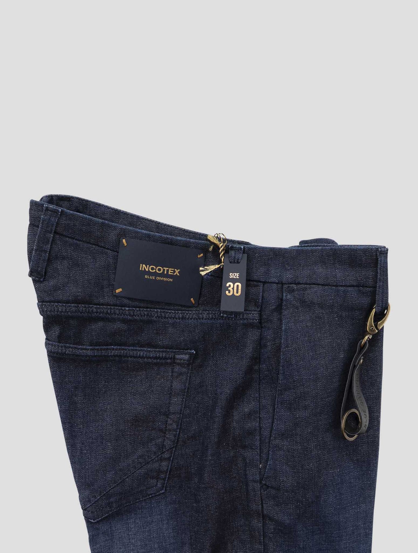 Incotex Dark Blue Cotton Ea Pants
