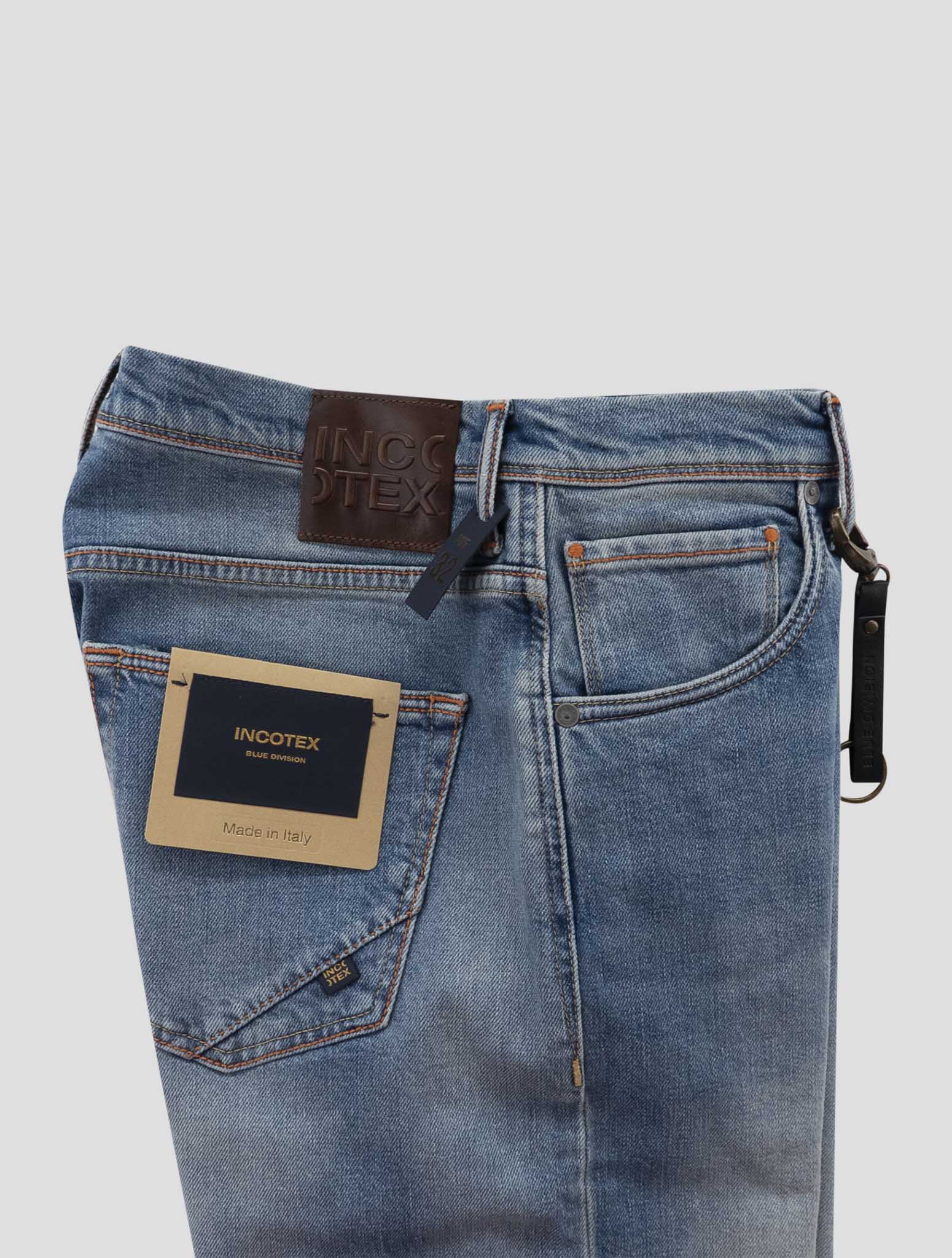 Incotex Light Blue Cotton Ea Jeans