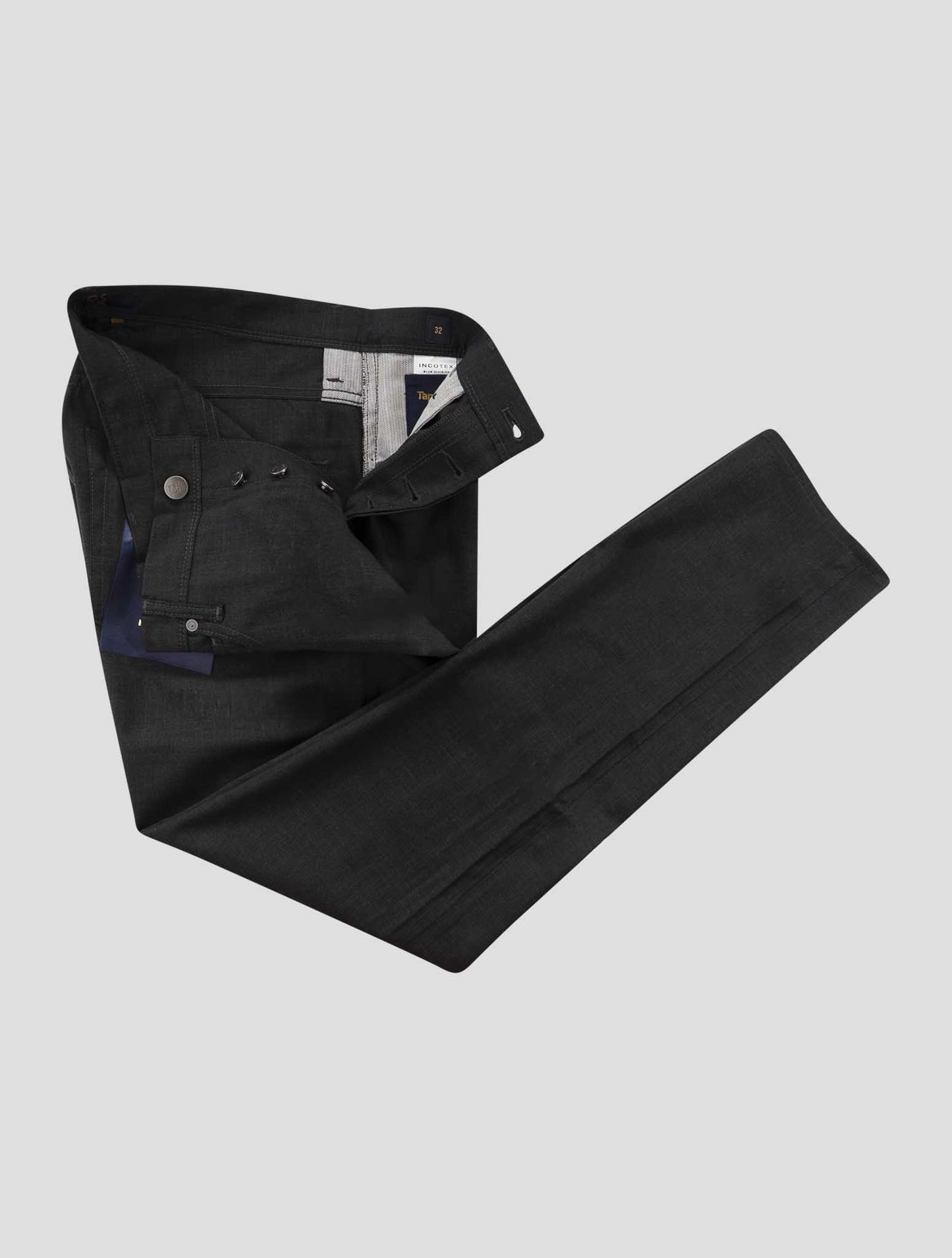 Incotex Dark Gray Virgin Wool Ea Jeans