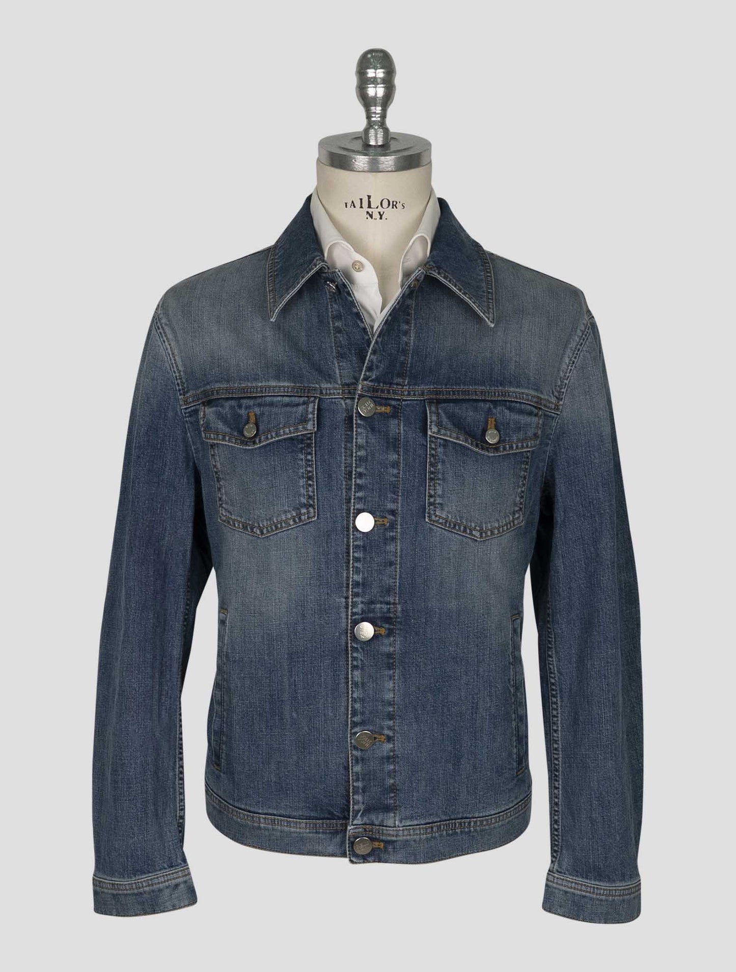 Incotex  Blue Cotton Ea Overshirt