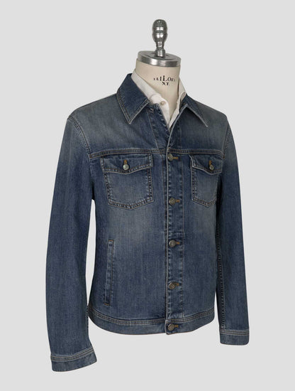Incotex  Blue Cotton Ea Overshirt