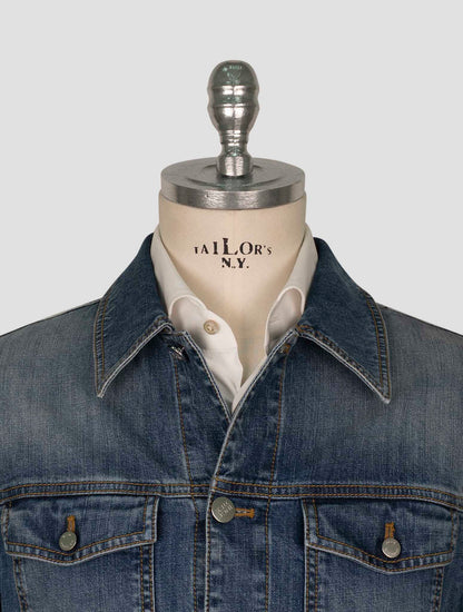 Incotex  Blue Cotton Ea Overshirt