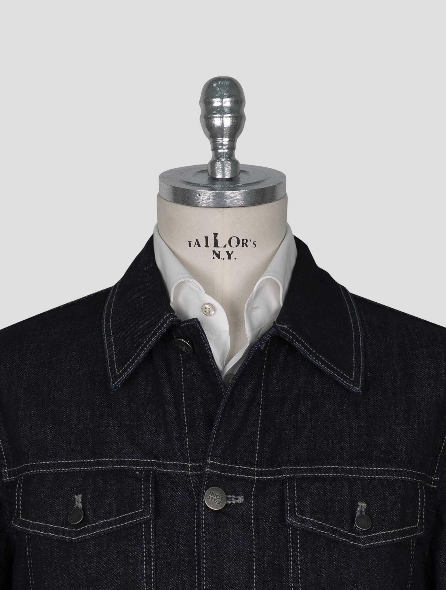 Incotex  Blue Cotton Ea Overshirt