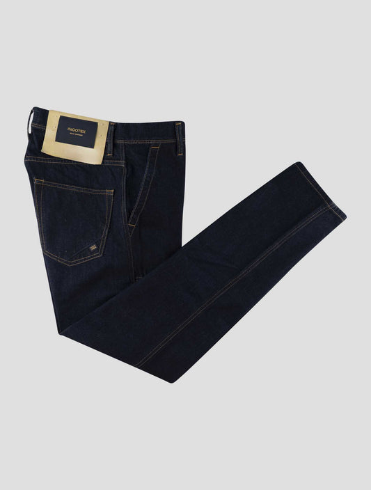 Incotex Dark Blue Cotton Jeans