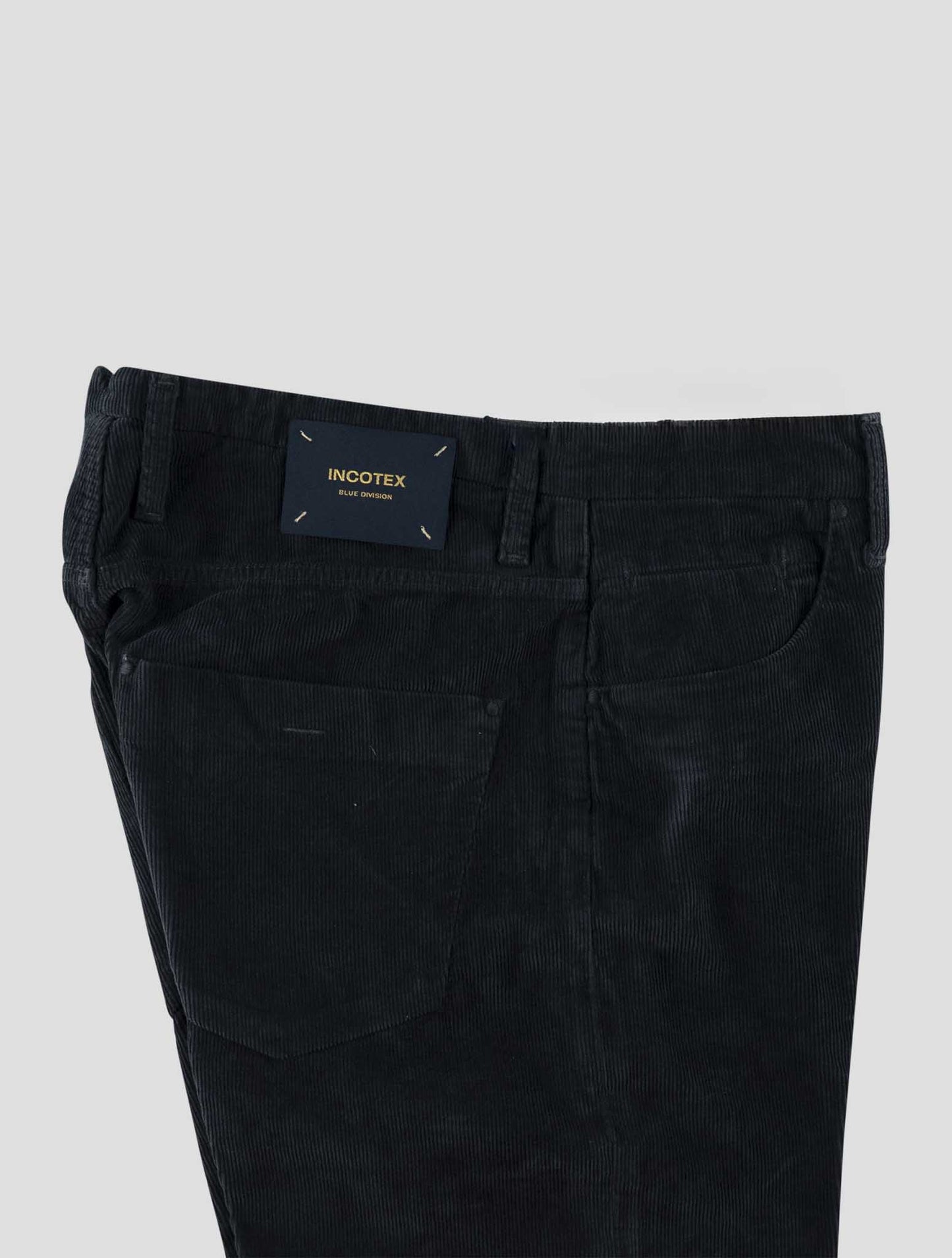 Incotex Blue Cotton Ea Velvet Jeans