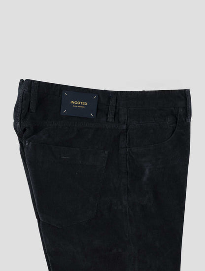 Incotex Blue Cotton Ea Velvet Jeans