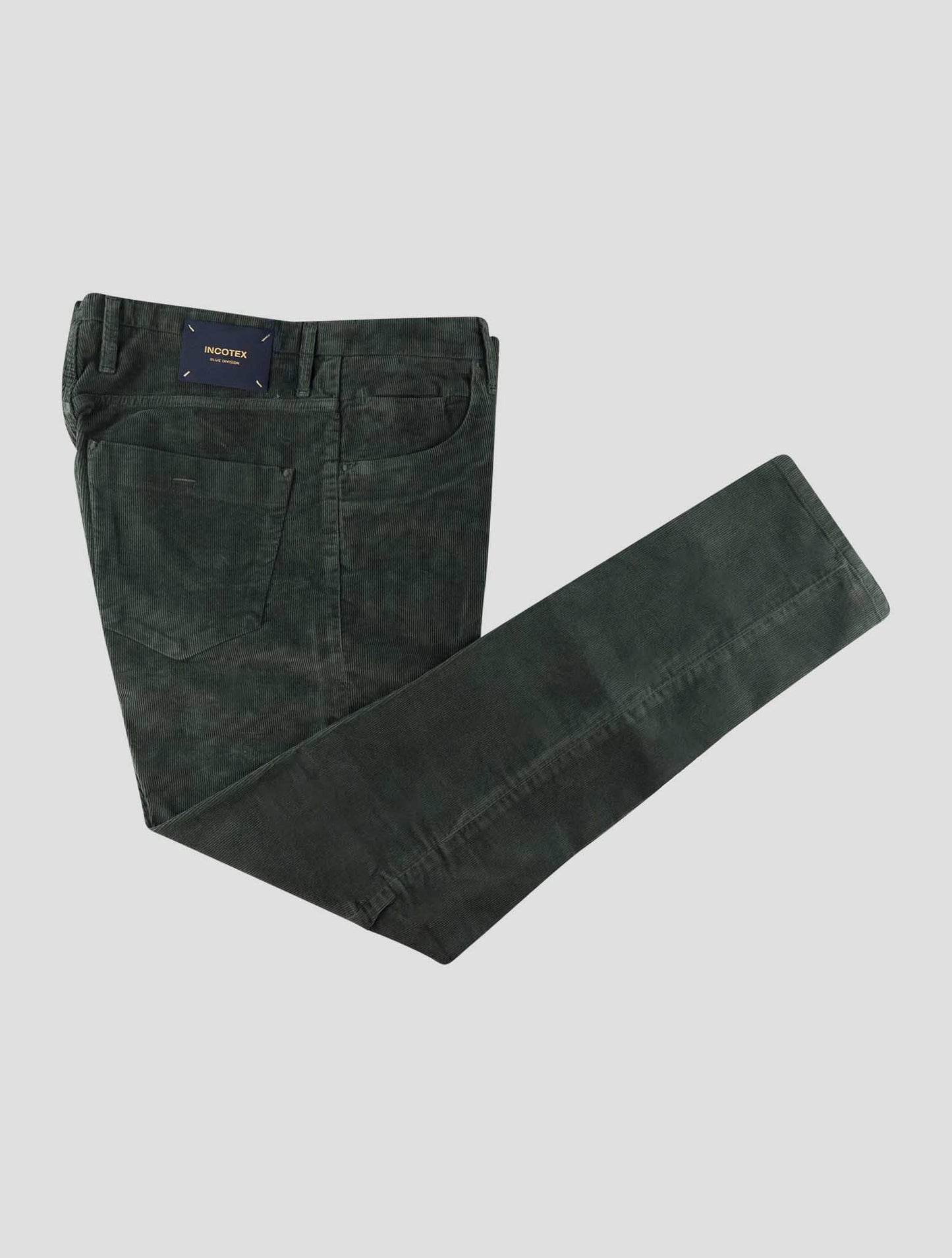 Incotex Green Cotton Ea Velvet Jeans