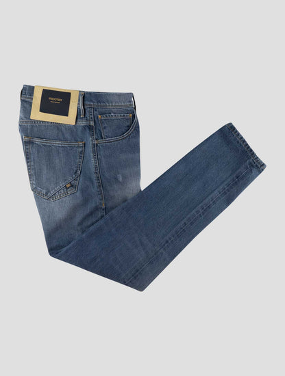 Incotex Blue Cotton Jeans